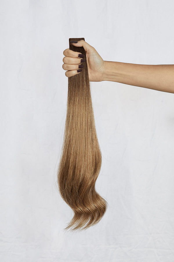 Tape-In Extensions | Eaton, Honey Brunette