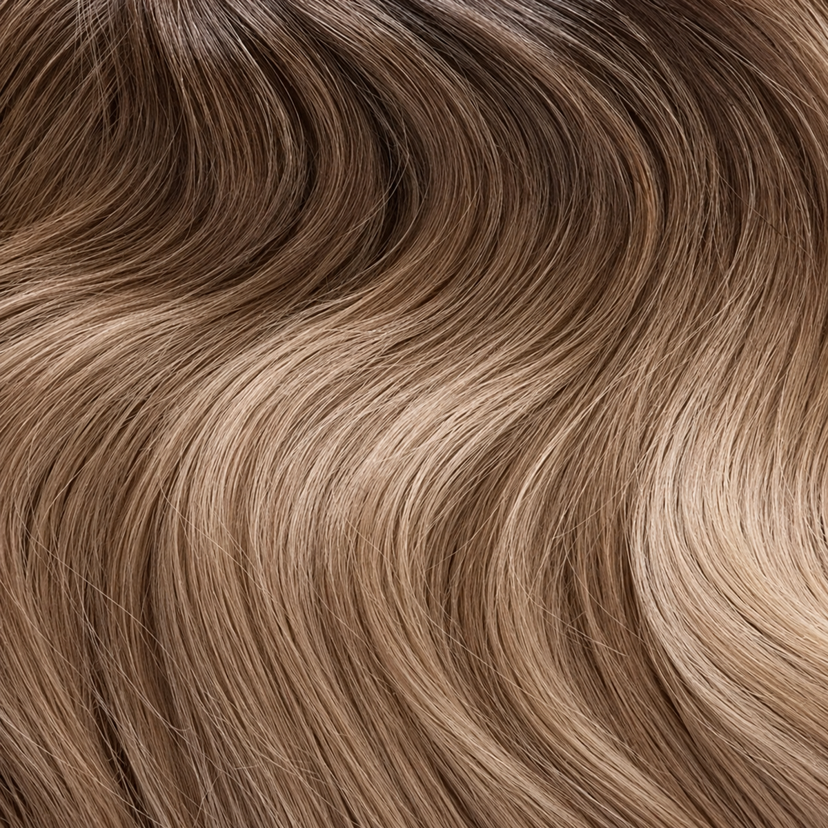 Eaton FV9 rooted honey brunette clip-in hair extensions