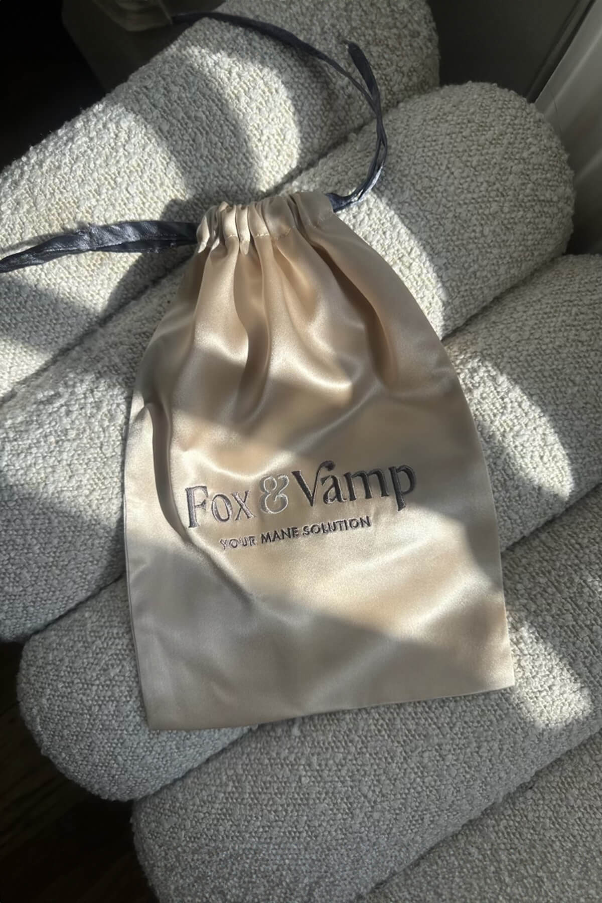 Silk Bag for Clip-In Hair Extensions